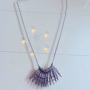Lia sophia feather Silver Necklace